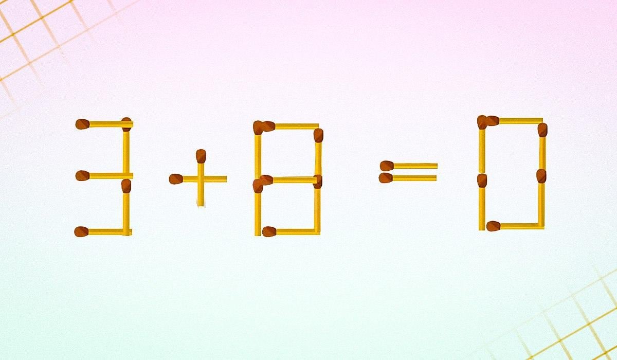 Sie müssen 2 Übereinstimmungen entfernen, damit die Gleichheit richtig ist: ein IQ-Test