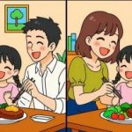 IQ-Test: Finde 3 Unterschiede in Bildern eines Familienessens in 19 Sekunden IQ-Test: Finde 3 Unterschiede in Bildern eines Familienessens in 19